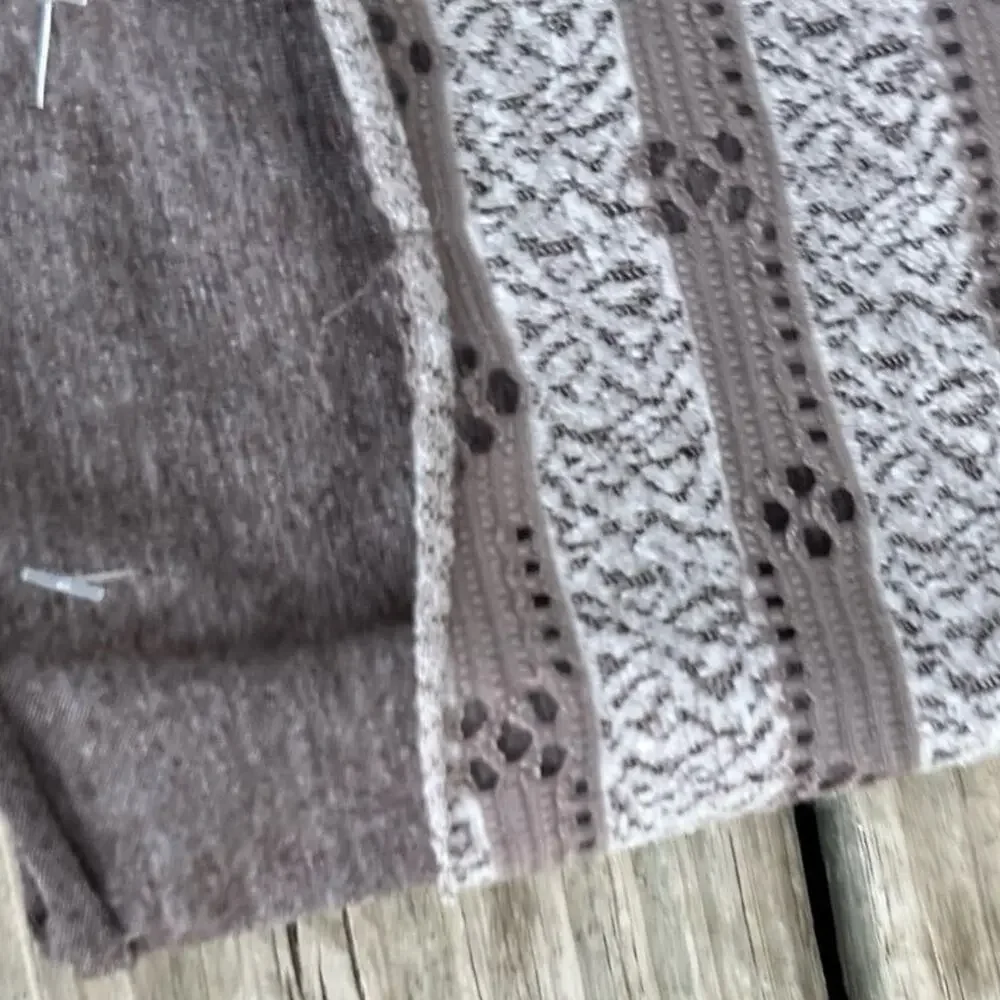 Boot Cuffs for women, brown cream, eyelets